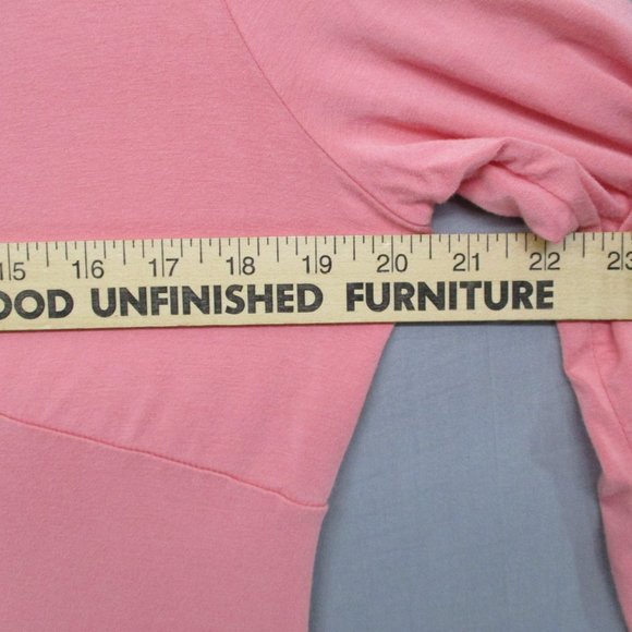 Loft V-Neck Long Sleeve Top Pink Women Size | XL - Picture 3 of 6